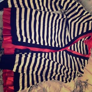 Black and white cardigan